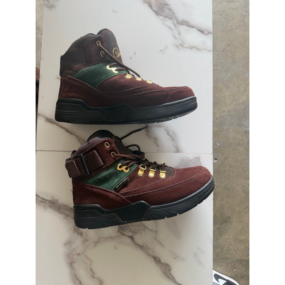 Patrick Ewing Brown Suede Waterproof Hiking Boots